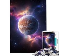 Rompecabezas de 1000 Piezas para Adolescentes Planeta Mercurio y Nebulosa Juguete Educativo para Juegos de desafío Juego antiestrés Regalo de cumpleaños (Tamaño 38x52cm)