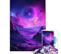 Rompecabezas de 1000 Piezas para Adolescentes Planeta Púrpura Cosmos Ayuda a ejercitar el Cerebro el análisis y la lógica Juegos Divertidos para Mayores de 14 años (50x75cm)