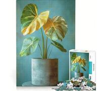 Rompecabezas de 1000 Piezas para Adolescentes Planta variada en Maceta Juguete para armar Ideal para Relajarse y despejar la Mente Decorar el Escritorio 38x52cm