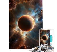 Rompecabezas de 1000 Piezas para Adolescentes Plutón en la Nebulosa Actividades Divertidas para Aprender en casa Juego Educativo Familiar para Mayores de 14 años 38x52cm
