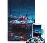 Rompecabezas de 1000 Piezas para Adolescentes Poder Militar en el Barro decoración de Pared Ideal para Pasar el Tiempo en casa Durante Las Vacaciones para Fortalecer el Amor Entre Parejas 38x26cm