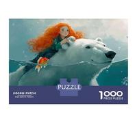 Rompecabezas De 1000 Piezas para Adolescentes Polar Bear Fantasy Artwork Rompecabezas para Adultos Juegos Relajantes Alivia El Estrés Ayuda A Ejercitar El Cerebro 70x50cm/1000pcs