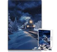 Rompecabezas de 1000 Piezas para Adolescentes, Polar Express, Acogedor, Relajante, Divertido, de Alta precisión, tamaño 38x52cm