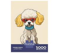 Rompecabezas De 1000 Piezas para Adolescentes Poodle Noodle Dog Poster Rompecabezas para Adultos Juguete Decoración De Pared Decoración De Pared Juego Desafiante Regalos 52x38cm/1000pcs