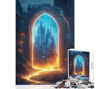 Rompecabezas de 1000 Piezas para Adolescentes Portal mágico al Castillo Juguetes de Bricolaje Regalo de cumpleaños Juegos educativos con Piezas aleatorias Que encajan Perfectamente (tamaño 50x75cm)