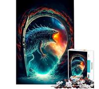 Rompecabezas de 1000 Piezas para Adolescentes Portal Monster difícil y desafiante Pero Divertido y humorístico Juguete Decorativo para la Pared Apto para Mayores de 14 años 38x26cm