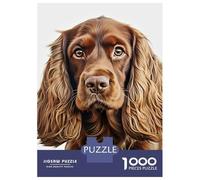 Rompecabezas De 1000 Piezas para Adolescentes Portrait of A Brown Cocker Spaniel Rompecabezas para Adultos Juego Práctico Difícil Regalos De Cumpleaños Y Únicos 70x50cm/1000pcs