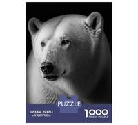 Rompecabezas De 1000 Piezas para Adolescentes Portrait of A Polar Bear Rompecabezas para Adultos Juegos Divertidos Desafío Educativo De Análisis Y Lógica 38x26cm/1000pcs