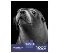 Rompecabezas De 1000 Piezas para Adolescentes Portrait of A Sea Lion Rompecabezas para Adultos Juegos Relajantes Alivia El Estrés Diversión En Casa Actividades, 70x50cm/1000pcs