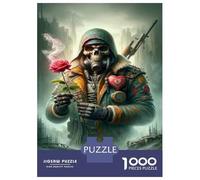 Rompecabezas De 1000 Piezas para Adolescentes Post-Apocalyptic Romance A Warrior's Tender Moment Rompecabezas para Adolescentes Juego De Ingenio Una Obra De Arte Diversión En Casa Actividades, 38x26c