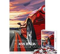 Rompecabezas de 1000 Piezas para Adolescentes póster de Ferrari Italia decoración del hogar Juguetes Regalo de cumpleaños Juegos educativos Cada Pieza es única - Tamaño 38x26cm