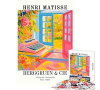 Rompecabezas de 1000 Piezas para Adolescentes póster de la exposición Henri Matisse Juguete Educativo Gran Regalo para Juegos Juego de ingenio con Piezas de Formas aleatorias Totalmente entrelazadas