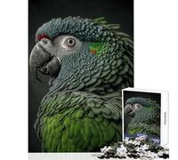 Rompecabezas de 1000 Piezas para Adolescentes póster de Loro Verde Juguete para decoración de Pared Regalos de cumpleaños Juegos relajantes Entrena tu Cerebro y Tus Manos tamaño 38x52cm