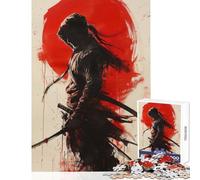 Rompecabezas de 1000 Piezas para Adolescentes póster de Shinobi o Ninja Juguetes antiestrés Regalo de cumpleaños Juego de ingenio con póster a Juego y Hoja de Trivia tamaño 38x26cm