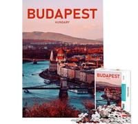 Rompecabezas de 1000 Piezas para Adolescentes póster de Viaje de Budapest Arte Rompecabezas para Adultos Juegos relajantes Divertidos y con Humor para cumpleaños y Navidad (tamaño 38x52cm)