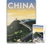 Rompecabezas de 1000 Piezas para Adolescentes, póster de Viaje de China, Juego Educativo para la Familia, Regalo de cumpleaños, Obra de Arte, tamaño 38x26cm