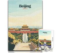 Rompecabezas de 1000 Piezas para Adolescentes,póster de Viaje de Pekín,China,Juego Imposible,Regalos para Mujeres,Regalos de Amigo Secreto,tamaño 50x75cm