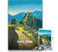 Rompecabezas de 1000 Piezas para Adolescentes, póster de Viaje del Camino Inca en Perú, Juego de desafío único, antiestrés, Regalo de Amigo Secreto, tamaño 50x75cm
