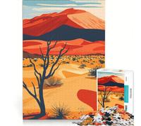 Rompecabezas de 1000 Piezas para Adolescentes Póster del Desierto de Namib decoración de Pared Ideal para Pasar el Tiempo en casa Durante Las Vacaciones para Fortalecer el Amor Entre Parejas 38x52cm