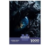 Rompecabezas De 1000 Piezas para Adolescentes Predator Dragons Blue Eye Rompecabezas para Adultos Juego De Ingenio Ensamblaje De Patrones Desafiante De Completar 38x26cm/1000pcs