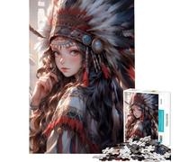 Rompecabezas de 1000 Piezas para Adolescentes Princesa Americana Diversión en casa Regalo de cumpleaños Juego práctico Apto para Mayores de 14 años 38x26cm