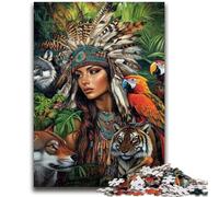 Rompecabezas de 1000 Piezas para Adolescentes, Princesa India, Juguete Educativo Intelectual descompresor, decoración, 50x75cm