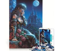 Rompecabezas de 1000 Piezas para Adolescentes: Princesas de fantasía y Romance, Juegos relajantes, desafiantes para completar, Que mejoran el Amor Entre Parejas 38x26cm