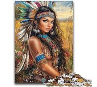 Rompecabezas de 1000 Piezas para Adolescentes, Princesas Indias, Rompecabezas para Adultos, Juego desafiante, Juguetes, decoración de Pared, cumpleaños y Navidad (26x38cm)