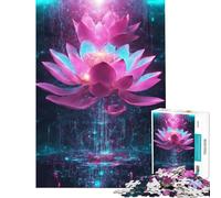 Rompecabezas de 1000 Piezas para Adolescentes protocolo Lotus Juegos relajantes Juguetes adictivos para Cultivar la Paciencia Ideas de Regalos Aprendizaje Educativo (tamaño 50x75cm)