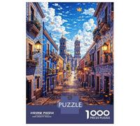 Rompecabezas De 1000 Piezas para Adolescentes Puebla Mexico Street Scene Rompecabezas para Adultos Juego Práctico Carrera De Velocidad De Manos Regalos Y Cumpleaños Únicos 70x50cm/1000pcs