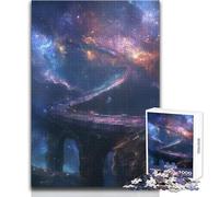 Rompecabezas de 1000 Piezas para Adolescentes, Puente Estelar de Estrellas, Ideal para un rato de Relax, Juguete Troquelado de precisión Fina, tamaño 38x26cm