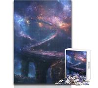 Rompecabezas de 1000 Piezas para Adolescentes, Puente Estelar de Estrellas, Ideal para un rato de Relax, Juguete Troquelado de precisión Fina, tamaño 38x52cm
