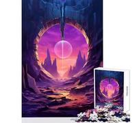 Rompecabezas de 1000 Piezas para Adolescentes: Puerta a lo Desconocido Juguete Educativo Grandes Regalos y Juguetes Juego de ingenio Entrena tu Cerebro y Tus Manos tamaño 38x52cm