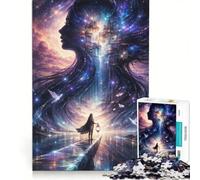 Rompecabezas de 1000 Piezas para Adolescentes Puerta de la Mente Infinita, Juego Educativo, Interesante para Reducir el estrés, colección de Artistas, Bellas Artes 50x75cm
