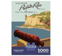 Rompecabezas De 1000 Piezas para Adolescentes Puerto Rico Travel Rompecabezas para Adultos Juego Familiar Decoración del Hogar Regalos para Reducir El Estrés 38x26cm/1000pcs
