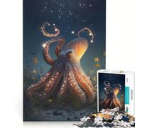 Rompecabezas de 1000 Piezas para Adolescentes Pulpo Imaginario Juegos educativos interacción Entre Padres e Hijos 50x75cm