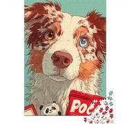 Rompecabezas De 1000 Piezas para Adolescentes Puppy with Pocky Pack Rompecabezas para Adultos Juego Práctico Arte De Pared Oferta como Regalos para Toda La Familia 52x38cm/1000pcs