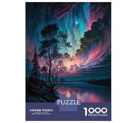 Rompecabezas De 1000 Piezas para Adolescentes Purple Blue Sky Over Lake Rompecabezas para Adolescentes Juegos Relajantes Decoración Juego Desafiante Regalos 70x50cm/1000pcs