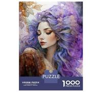 Rompecabezas De 1000 Piezas para Adolescentes Purple Haired Goddess Rompecabezas para Adultos Juegos Familiares Regalos para Mujeres Cumpleaños 52x38cm/1000pcs
