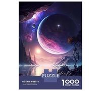 Rompecabezas De 1000 Piezas para Adolescentes Purple Planet Landscape Rompecabezas para Adultos Juegos Relajantes Regalo De Cumpleaños Desafiante De Completar 70x50cm/1000pcs