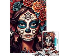 Rompecabezas de 1000 Piezas para Adolescentes Que celebra la Vida y la Muerte Rompecabezas para Adultos Juguetes para armar Una Obra de Arte cumpleaños y Navidad (tamaño 38x52cm)