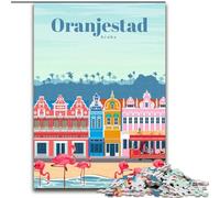 Rompecabezas de 1000 Piezas para Adolescentes Que viajan a Aruba Desafío difícil para aliviar el estrés Regalos de Amigo Secreto para Mayores de 14 años 26x38cm