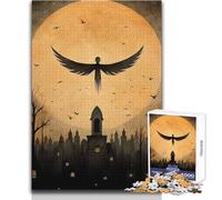 Rompecabezas de 1000 Piezas para Adolescentes Que vigilan la Ciudad Juegos educativos, Pero Divertidos y Divertidos Regalo para cumpleaños Tamaño 38x26cm