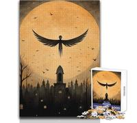 Rompecabezas de 1000 Piezas para Adolescentes Que vigilan la Ciudad Juegos educativos, Pero Divertidos y Divertidos Regalo para cumpleaños Tamaño 50x75cm