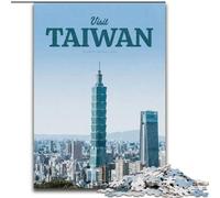 Rompecabezas de 1000 Piezas para Adolescentes Que visitan Taiwán Desafío difícil para aliviar el estrés Regalos de Amigo Secreto para Mayores de 14 años 26x38cm