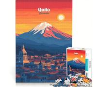 Rompecabezas de 1000 Piezas para Adolescentes Quito Ecuador Horizonte Urbano Juegos relajantes desafío difícil colección de Artistas Bellas Artes 50x75cm