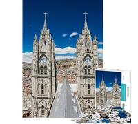 Rompecabezas de 1000 Piezas para Adolescentes Quito Ecuador Rompecabezas para Adultos Juego práctico Decoración de Pared cumpleaños y Navidad (Tamaño 38x52cm)