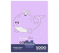 Rompecabezas De 1000 Piezas para Adolescentes Quotes Whale Rompecabezas para Adolescentes Juguetes DIY Análisis Y Lógica para Cumpleaños, Navidad 52x38cm/1000pcs