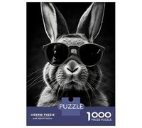 Rompecabezas De 1000 Piezas para Adolescentes Rabbit Animal Rompecabezas para Adultos Juego De Ingenio para Mejorar La Memoria Regalos para Amigos Y Familiares 70x50cm/1000pcs