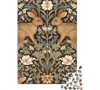 Rompecabezas De 1000 Piezas para Adolescentes Rabbit Garden Art Print Rompecabezas para Adultos Juego Familiar Análisis Y Lógica Actividades Divertidas En Casa 38x26cm/1000pcs